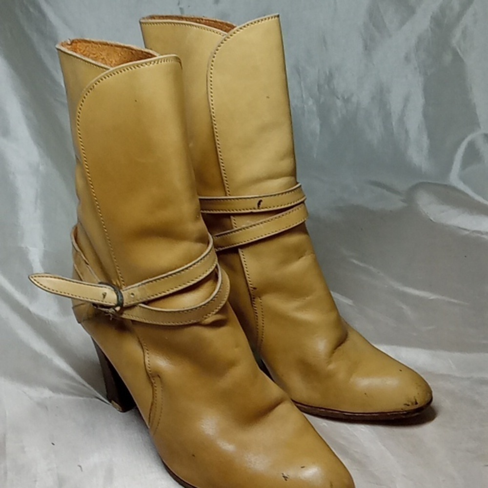 Italian leather boots women's size 37
